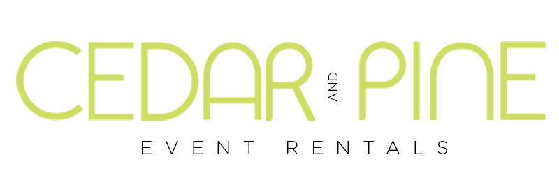 Cedar and Pine Event Rentals Logo