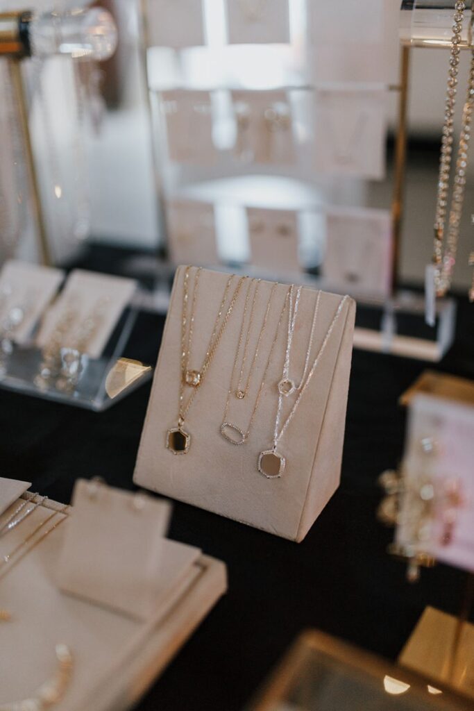 Kendra Scott's booth at BRICK's open house in San Diego, CA
