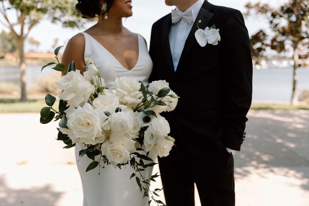 Bride and groom in San Diego