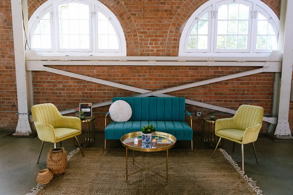 Lounge area at BRICK in San Diego