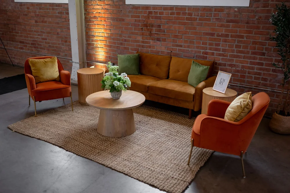 Lounge area at an event at BRICK in San Diego, CA