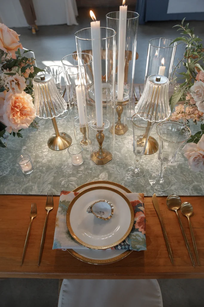 Tablescape at BRICK's Summer Open House planned by 828 Planning San Diego