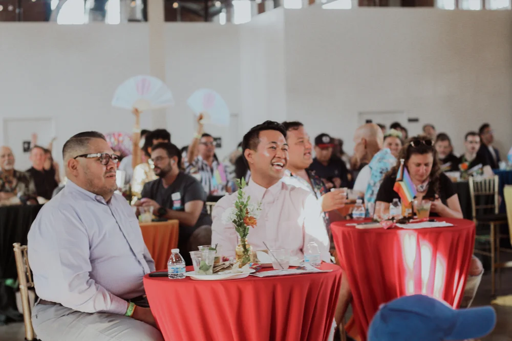 Guests seated at a charity gala in San Diego